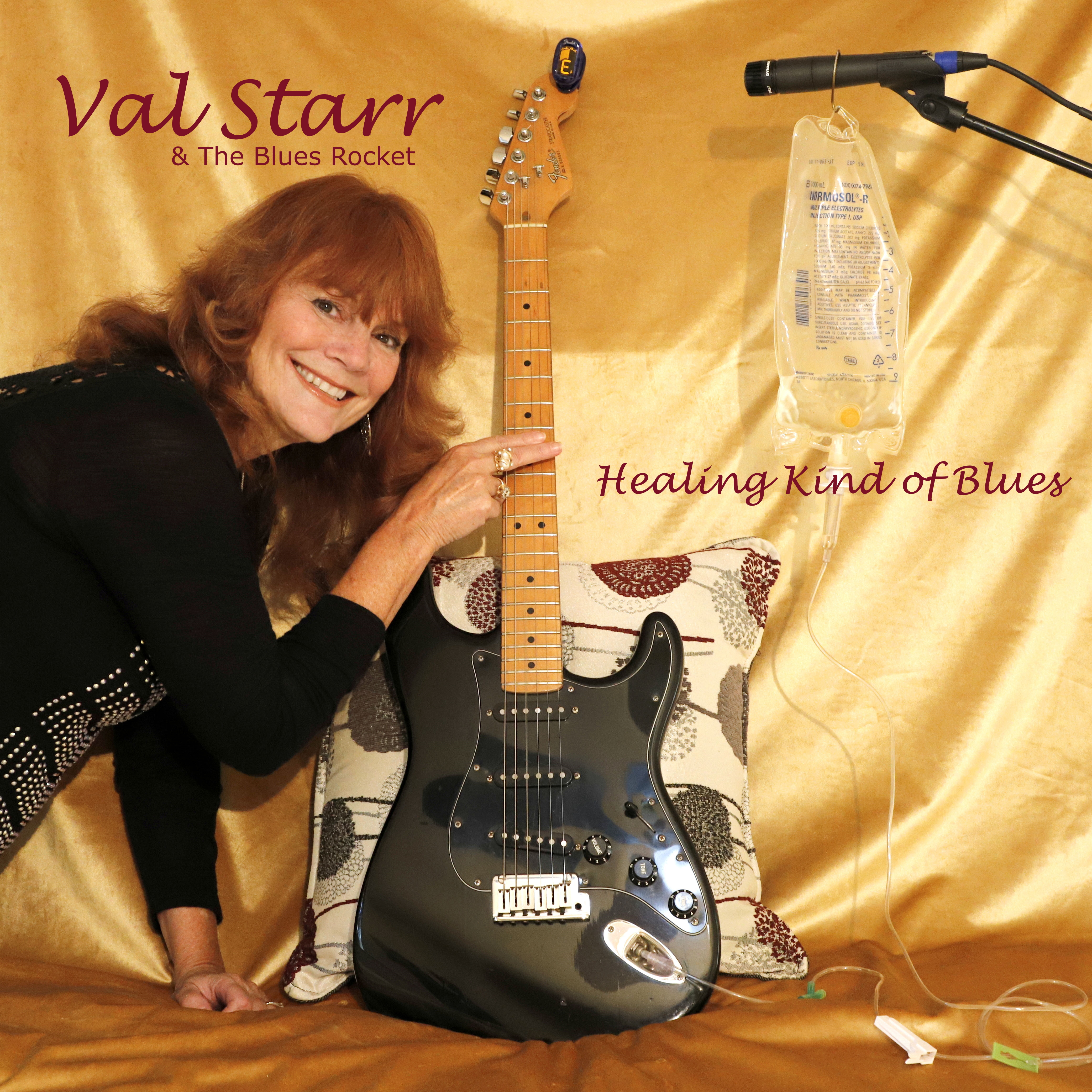Healing With The Blues Album Cover by Val Starr and the Blues Rocket